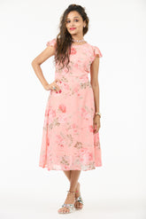 🌸 7ish Premium Printed Georgette Dress