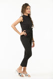 🖤 Noir Essence Sleeveless Belted Jumpsuit