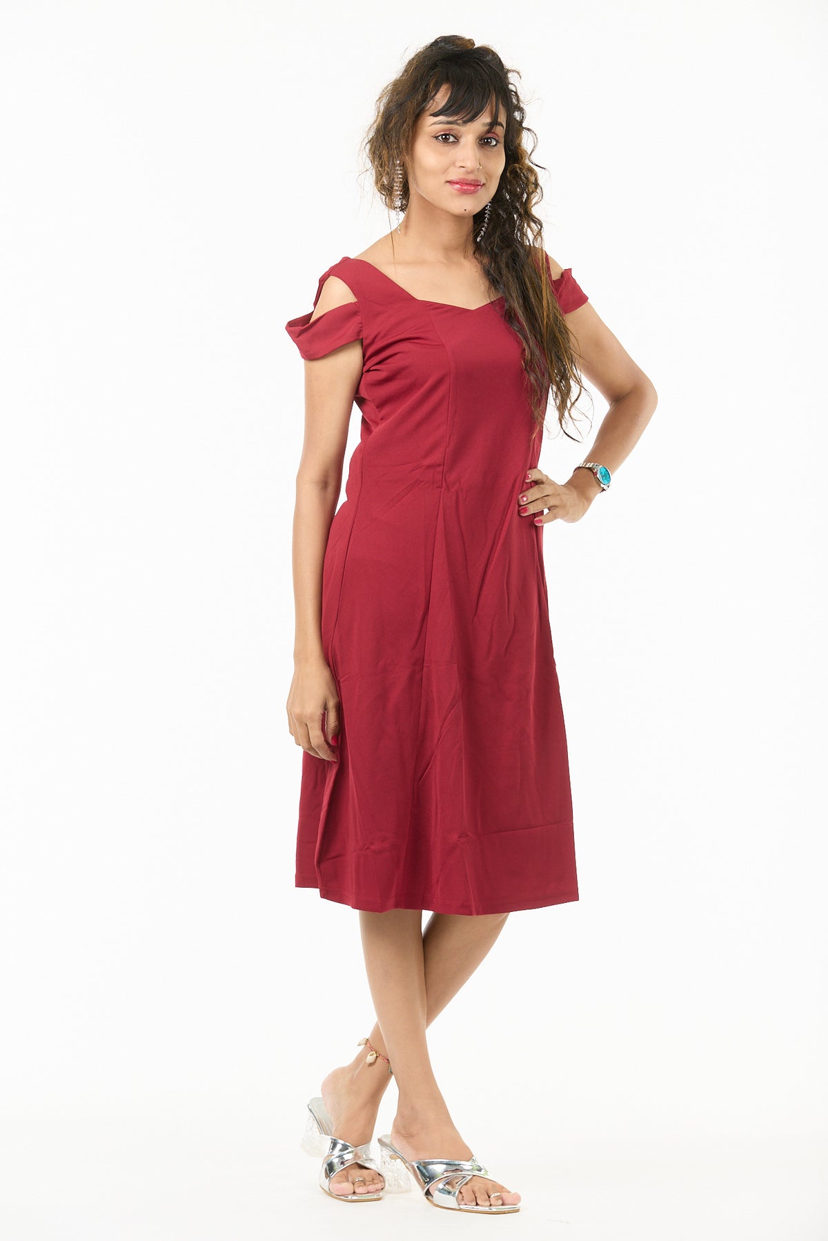 ❤️‍🔥 Eternal Muse Shoulder Cut Fit & Flare Dress Collection